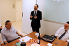 Na comemoração do final do estudo do livro Siftê Chayim, ministrado pelo Rabino Isaac Dichi