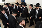 No noivado de Chaim Yehuda Waitzberg com Yocheved Landasman em Israel, fotos de Shlomo Goldfarb