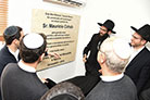 Na inauguração do Beit Midrash Ysmach Moshe na yeshivá de brasileiros Shaarei Dáat em Jerusalém