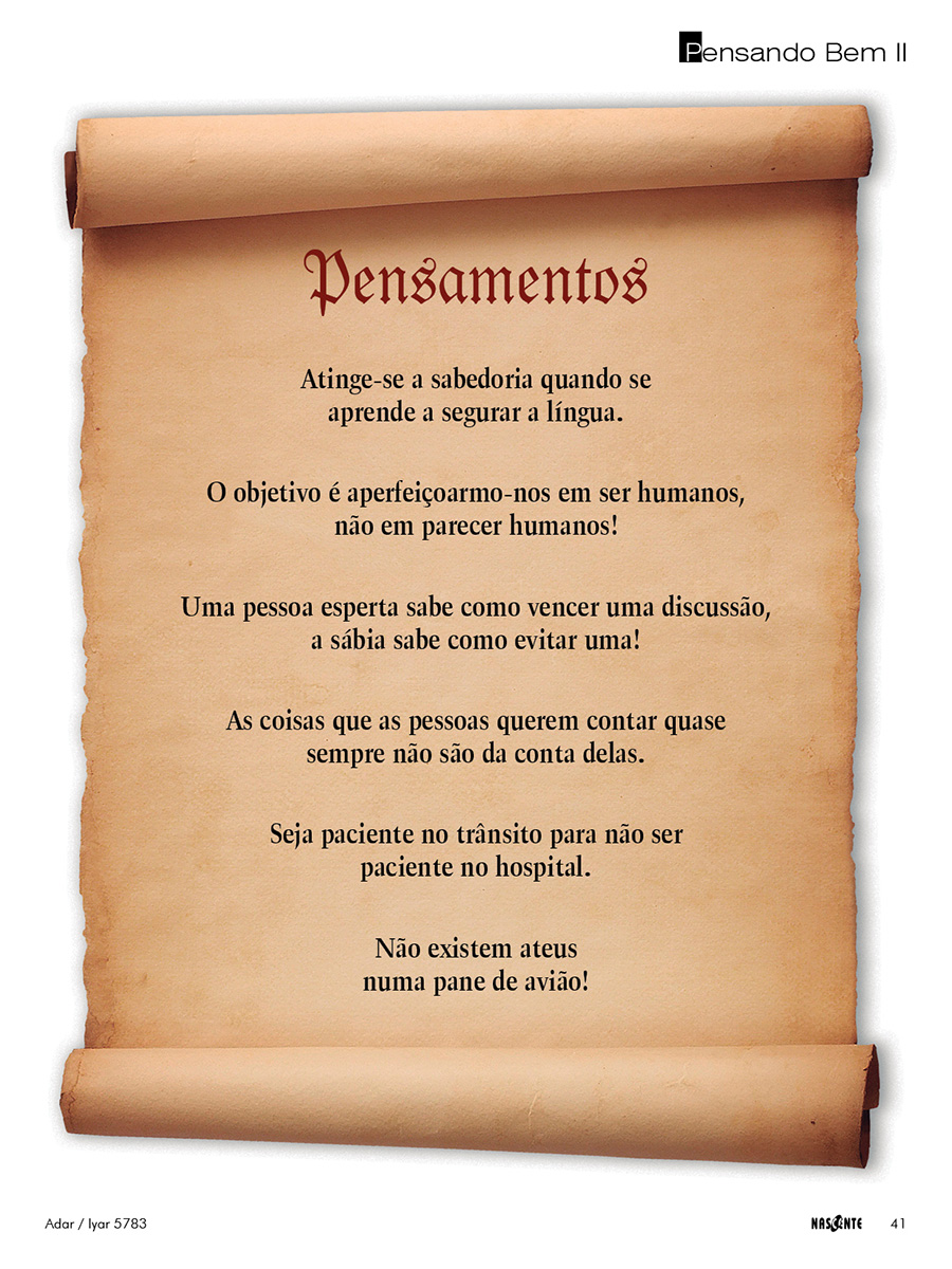 Pensando Bem II